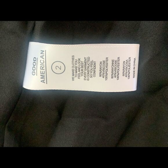 Good American cheetah print 3/4 puff sleeve wrap dress size Medium, NWT - Picture 8 of 9